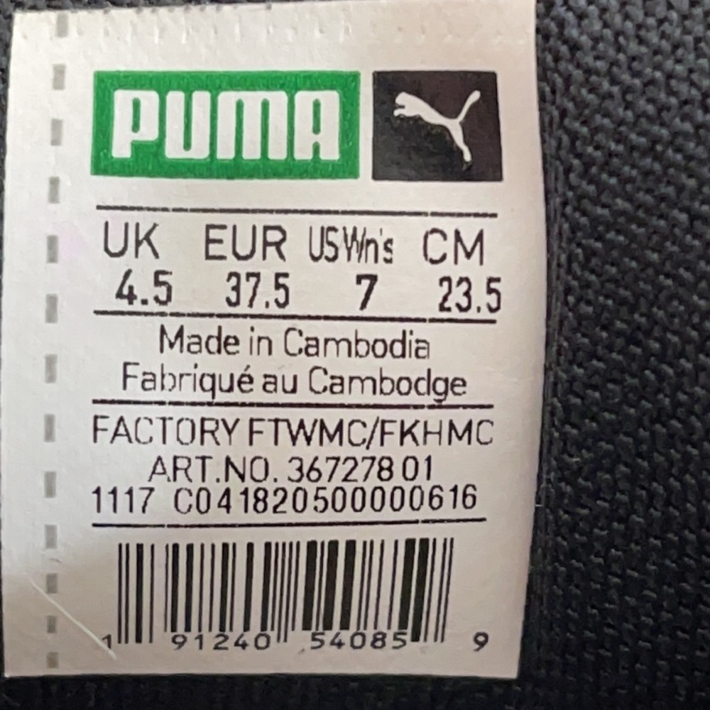 PUMA Suede Platform Trace Shimmer Sneakers Size 7 - Picture 8 of 8